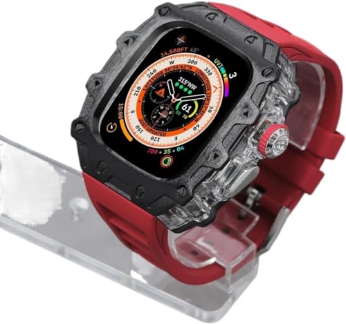 JPXXFM RM -Stil der Legierung Watch + Uhrenarmband für 2.49 mm für Männer und Frauen, Sports Uhren -Armband und Case Kit, für die IWatch -Serie 8 von JPXXFM