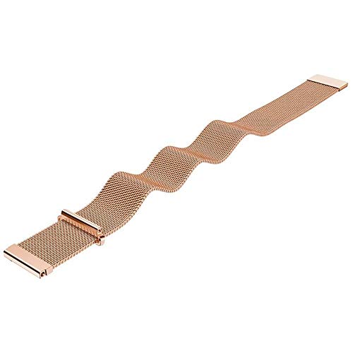JPXXFM Riemen Universal Loop Armband Edelstahlbandhandgelenksgurt 12 mm 14 mm 16 mm 18 mm 20 mm Armband (Bandfarbe: Gold, Bandbreite: 12 mm) von JPXXFM