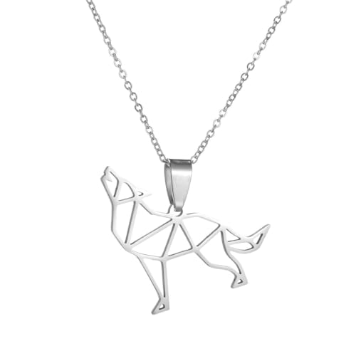 JPXXFM Schmuckfarbe coole Tier Skorpion/Wolf Herz Eizell Anhänger Halskette für Männer Frauen weibliche Langpullover Kette Unisex Schmuck Geschenk Modetrendy S kreativ für Frauen und Männer Geschenk von JPXXFM