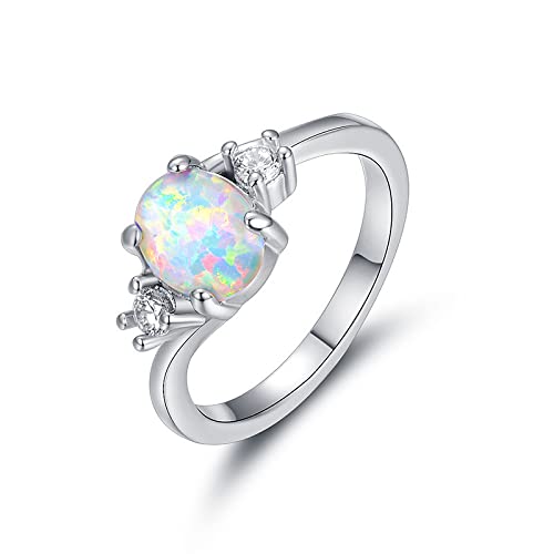 JPXXFM Schmuckform Opal Edelsteinfinger für Mädchen Hochzeitskomponenten von JPXXFM