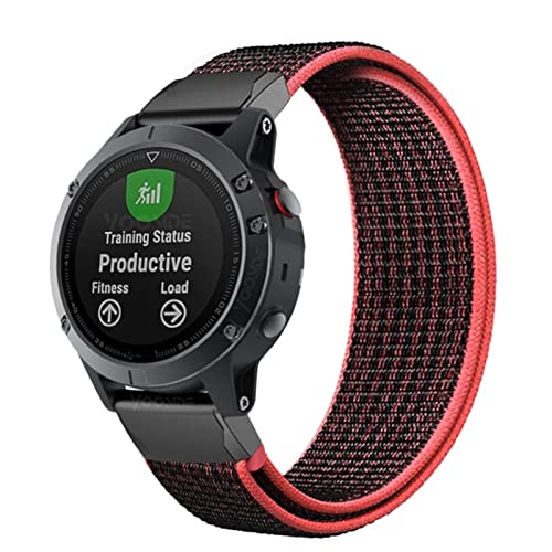 JPXXFM Schnellverschluss-Nylon-Uhrenarmband für Fenix 7X 7 6X 6 Pro Fenix 5X 5 3 3HR 935 945 Smart Watch 22 26 mm, Fenix 6 Pro von JPXXFM