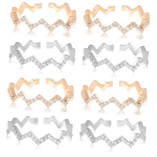 JPXXFM Silberfrauen winken Fingerring von JPXXFM