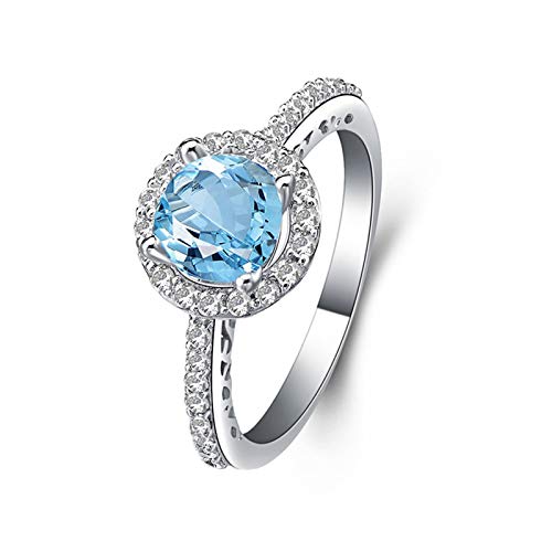 JPXXFM Silberringe Band für Frauen Silber Topaz Damenringe Hochzeit Silberringe Versprechen JPXXFM Silberringe Band für Frauen Silber Topaz Damenringe Hochzeit Silberringe Versprechen von JPXXFM