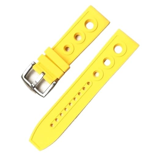 JPXXFM Silicon Watch Band für Breitling Black Bird Yellow Wolf Avengers Super Ocean Culture Armband von JPXXFM