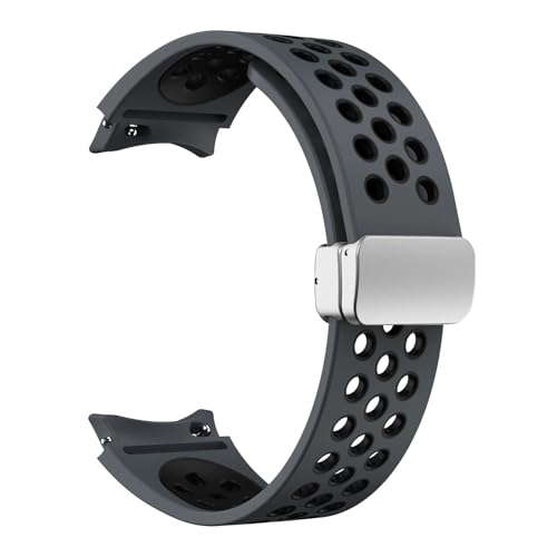 JPXXFM Silikonarmband 20 mm für Uhr 6 klassisch 43 47 mm 5pro 45 mm atmen ohne Lücken mit Magnetschleife 7 6 5 4 40 mm 44 mm von JPXXFM