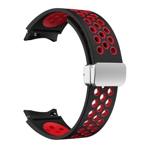 JPXXFM Silikonarmband 20 mm für Uhr 6 klassisch 43 47 mm 5pro 45 mm atmen ohne Lücken mit Magnetschleife 7 6 5 4 40 mm 44 mm von JPXXFM