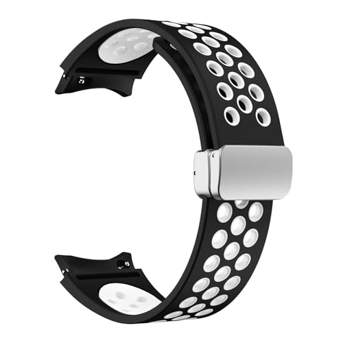 JPXXFM Silikonarmband 20 mm für Uhr 6 klassisch 43 47 mm 5pro 45 mm atmen ohne Lücken mit Magnetschleife 7 6 5 4 40 mm 44 mm von JPXXFM