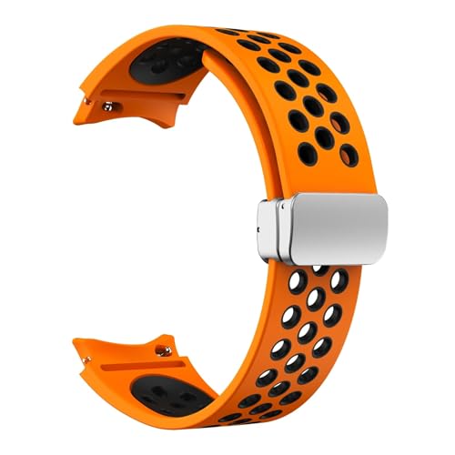 JPXXFM Silikonarmband 20 mm für Uhr 6 klassisch 43 47 mm 5pro 45 mm atmen ohne Lücken mit Magnetschleife 7 6 5 4 40 mm 44 mm von JPXXFM