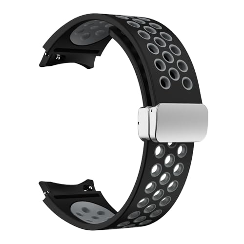 JPXXFM Silikonarmband 20 mm für Uhr 6 klassisch 43 47 mm 5pro 45 mm atmen ohne Lücken mit Magnetschleife 7 6 5 4 40 mm 44 mm von JPXXFM