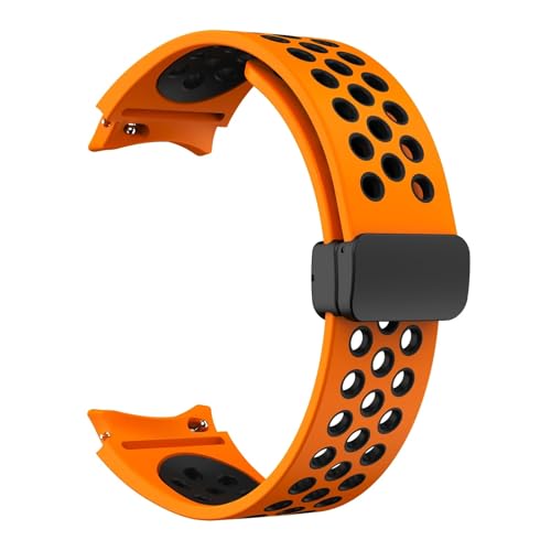 JPXXFM Silikonarmband 20 mm für Uhr 6 klassisch 43 47 mm 5pro 45 mm atmen ohne Lücken mit Magnetschleife 7 6 5 4 40 mm 44 mm von JPXXFM