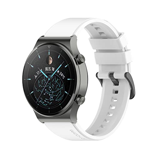 JPXXFM Smart Watch Official Silicone Straps For Watch GT2 GT 2 Pro 46mm Gt 2e 3 3 Pro Watchbands Bracelet (Color : Official fan, Size : For Watch 3) von JPXXFM