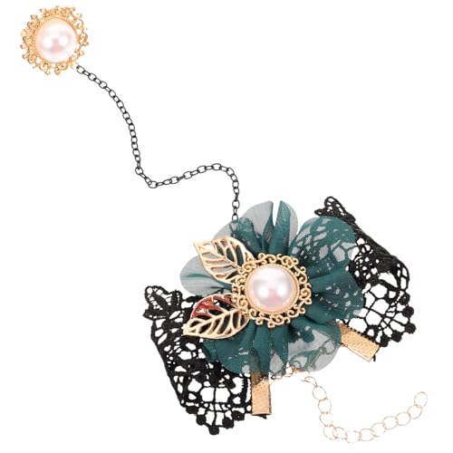 JPXXFM Spitzenperlengelenkskettenarmband mit Fingerring elegant von JPXXFM