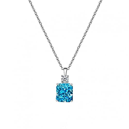 JPXXFM Sterling Moissanit Edelstein Hochzeit Anhänger Halskette Schmuck von JPXXFM