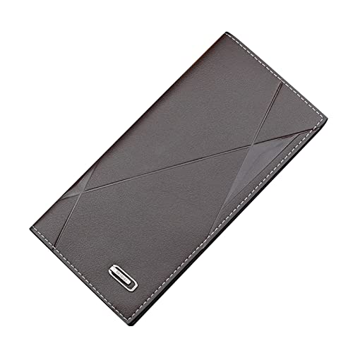 JPXXFM Stripe Long Wallet Artificial Solid Color Men Business Offener Geldbeutel Mehrere Kartenschlitze Clutch Wallet Girls (A, One Size) von JPXXFM