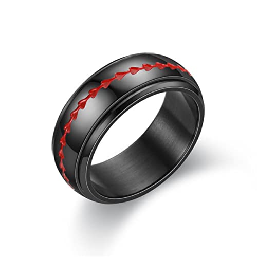JPXXFM Titanium Edelstahl Rotatable Ringe Drachen Muster Fischknochen Männer Ringe Frauen Schmuck für Partygeschenk JPXXFM Titanium Edelstahl Rotatable Ringe Drachen Muster Fischknochen Männer Ringe Frauen Schmuck für Partygeschenk von JPXXFM