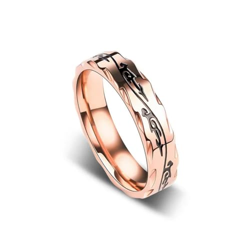 JPXXFM Titanium Stahl Herrenring Ins Trendy Herren-Persönlichkeit Ring Licht Luxus Nische Hip-Hop Single Index Finger Herren Ring von JPXXFM
