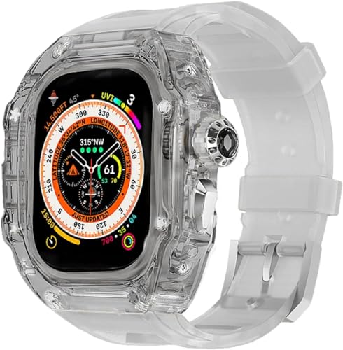 JPXXFM Transparent Watch Case Metal Crown Knopf Fluor Gummi -Band -Mod -Kit , für Band Ultra 8 7 6 5 4 Se 44mm 45 mm 49 mm Hartpc Cover Ersatzzubehör Kit Kit JPXXFM Transparent Watch Case Metal Crown Knopf Fluor Gummi -Band -Mod -Kit , für Band Ultra 8 7 6 5 4 Se 44mm 45 mm 49 mm Hartpc Cover Ersatzzubehör Kit Kit von JPXXFM