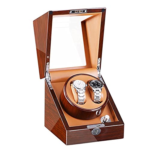 JPXXFM Uhr Wickler Automatic Watch Wickler Box Hülle mit ruhigem Motor 5 Rotationsmodi für die meisten Handgelenks Uhren Batterie- oder Wechselstromadapter (a) Wachwickler von JPXXFM