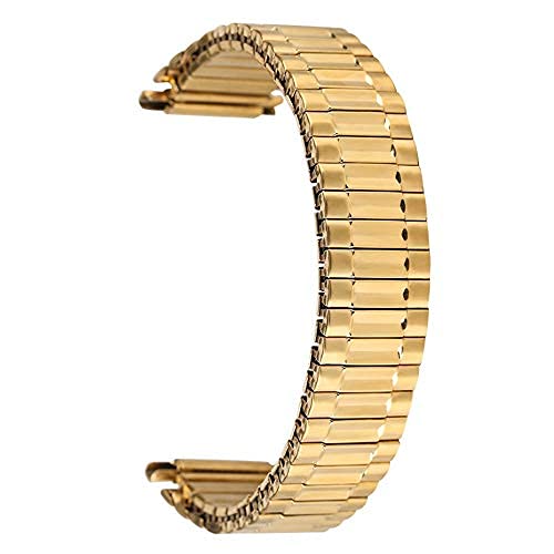 JPXXFM Uhrengurt, elastische Ausdehnung Edelstahlband Ersatz für Männer Frauen Armbanduhr Bankarmband kein Schnallenarmband von JPXXFM