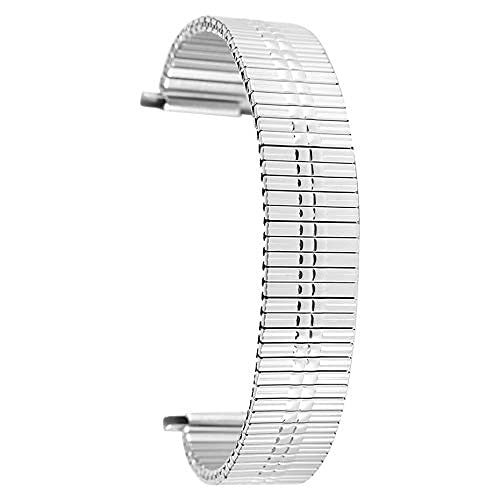 JPXXFM Uhrengurt, elastische Ausdehnung Edelstahlband Ersatz für Männer Frauen Armbanduhr Bankarmband kein Schnallenarmband von JPXXFM