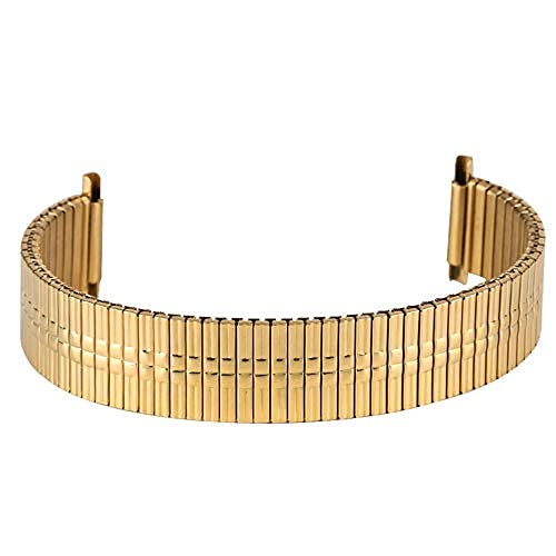 JPXXFM Uhrengurt, elastische Ausdehnung Edelstahlband Ersatz für Männer Frauen Armbanduhr Bankarmband kein Schnallenarmband von JPXXFM