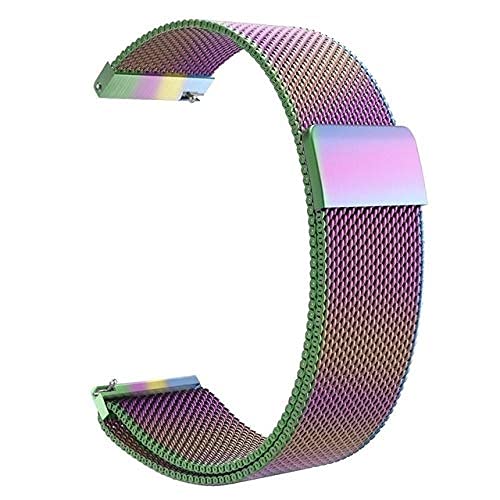 JPXXFM Uhrengurt 20mm 22 mm Universal Loop Watchbänder Smart Metal Edelstahlband Männer; Frauen Uhren von JPXXFM