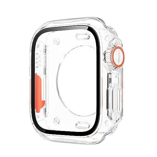 JPXXFM Upgrade To Ultra Watch Case for 44mm 45mm 40mm 41mm Hard PC Front &Rear Bumper Case iwatch Series 8 7 6 5 4 SE Cover (Color : Titanium Gold, Size : 41mm) von JPXXFM