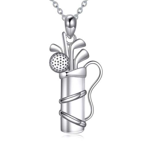 JPXXFM Vom Golf in Sterlingsilber mit Golfanhänger, SPT -Schmuck, Golfgeschenken für Frauen, Golfliebhaber von JPXXFM