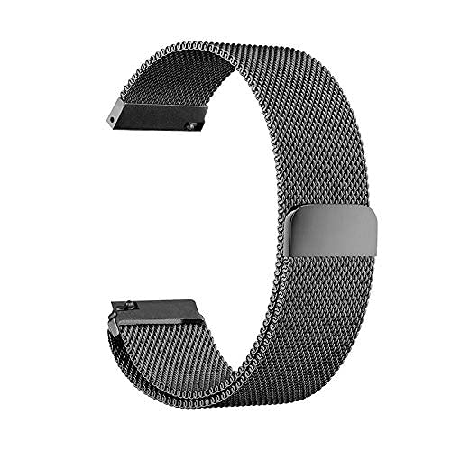 JPXXFM Watch -Gurt Edelstahl Uhrenbänder Armband 16 18 20 22 24 mm für Ausrüstung S3 S2 Mesh Loop Watch Band Magnetic Clospeure Schnalle von JPXXFM