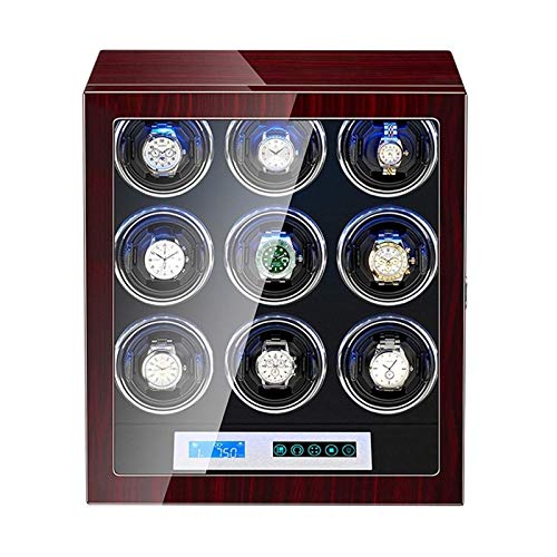JPXXFM Watch Winder Automatic Watch Winder Box Built-in Illumination Silent Motor LCD Touch Screen Display for Men Women Watch,4+0 Watch Winder JPXXFM Watch Winder Automatic Watch Winder Box Built-in Illumination Silent Motor LCD Touch Screen Display for Men Women Watch,4+0 Watch Winder von JPXXFM