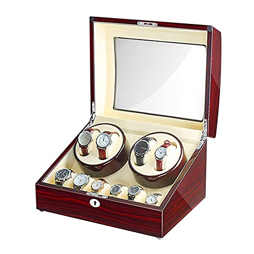 JPXXFM Watch Winder Box for 4 Automatic Watch + 6 Storage Wooden Piano Finish Quiet Motor for Man Women Watches Large Capacity JPXXFM Watch Winder Box for 4 Automatic Watch + 6 Storage Wooden Piano Finish Quiet Motor for Man Women Watches Large Capacity von JPXXFM