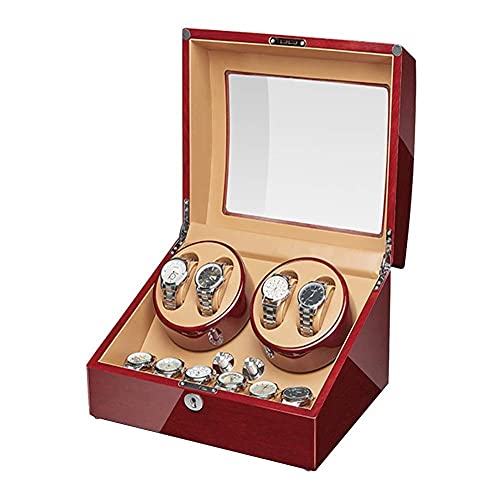 JPXXFM Watch Winder Box for 4 Automatic Watch + 6 Storage Wooden Piano Finish Quiet Motor for Man Women Watches Large Capacity JPXXFM Watch Winder Box for 4 Automatic Watch + 6 Storage Wooden Piano Finish Quiet Motor for Man Women Watches Large Capacity von JPXXFM