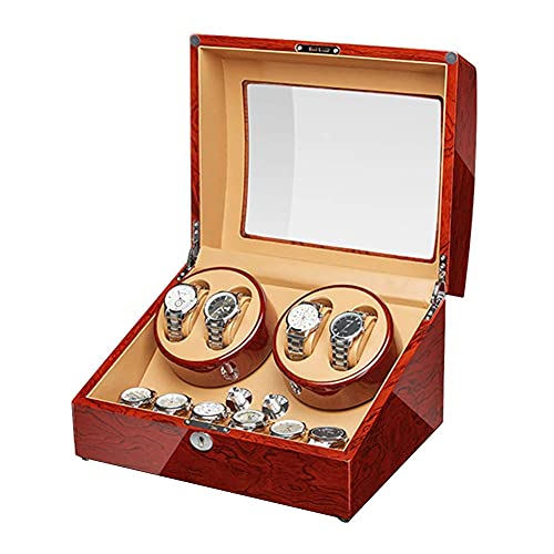 JPXXFM Watch Winder Box for 4 Automatic Watch + 6 Storage Wooden Piano Finish Quiet Motor for Man Women Watches Large Capacity JPXXFM Watch Winder Box for 4 Automatic Watch + 6 Storage Wooden Piano Finish Quiet Motor for Man Women Watches Large Capacity von JPXXFM