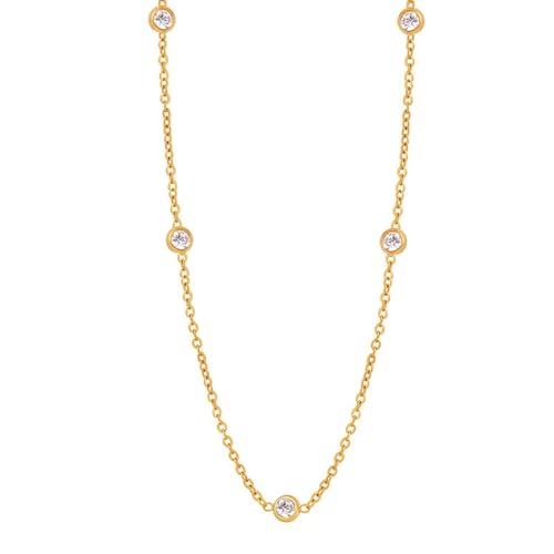 JPXXFM Womens Edelstahl Halsketten, Hip -Hop -Halskette für Männer Rolo -Kette mit Kubikzirkonia 18 Zoll Kette von JPXXFM