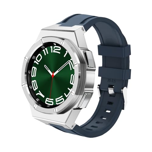 Luxus Metal Watch Band Case Modification Kit für Samsung Galaxy Watch 6 Klassiker 43 mm 47 mm Edelstahl Lünette Silikongurt Armband Set Luxus Metal Watch Band Case Modification Kit für Samsung Galaxy Watch 6 Klassiker 43 mm 47 mm Edelstahl Lünette Silikongurt Armband Set von JPXXFM