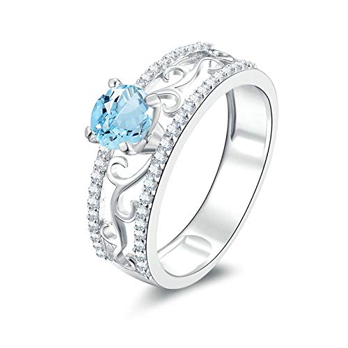 Sterling -Ringe für Frauen 925 Topaz Ehering Ring Women Silber Ring Engagement Sterling -Ringe für Frauen 925 Topaz Ehering Ring Women Silber Ring Engagement von JPXXFM