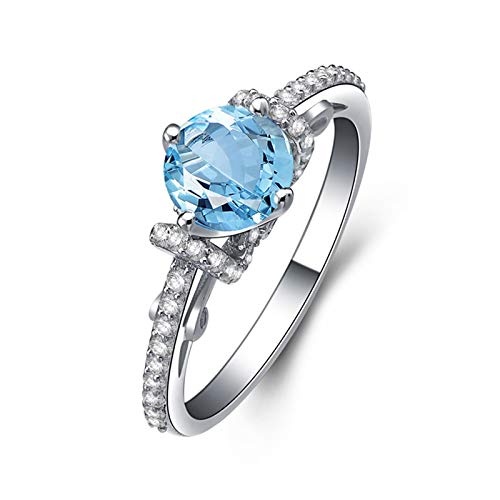Sterling Silber Silber Ring Ehering -Hochzeitsband Silber Topaz Damenringe graviert personalisierte Silberringe 925 für Frauen Sterling Silber Silber Ring Ehering -Hochzeitsband Silber Topaz Damenringe graviert personalisierte Silberringe 925 für Frauen von JPXXFM