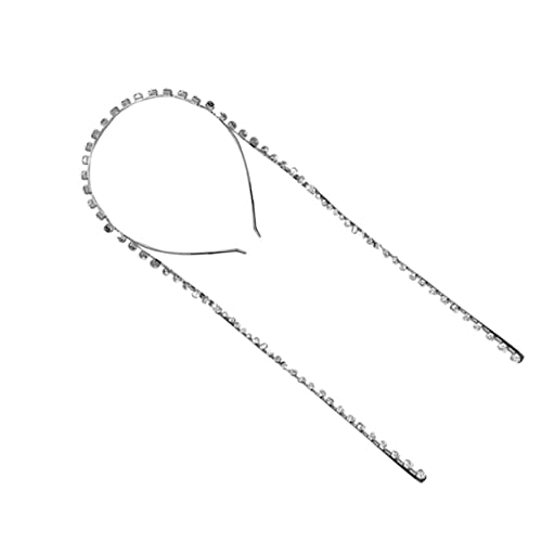 Strasshaarkette Mode Frauen Kopfbedeckung Boho Kopfstück für Hochzeit Gold Kopfstück von JPXXFM