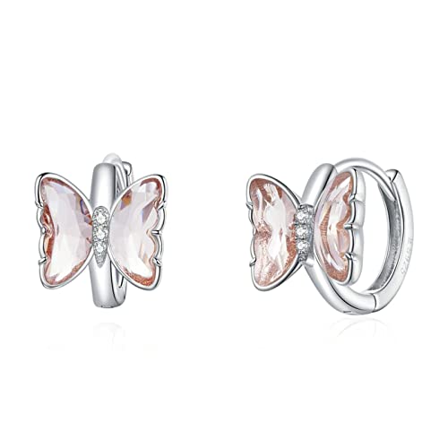 TTDGYYXW Butterfly Ear Buckle 100% Colorful Cz Vivid Earrings present for Girl Fashion Jewelr, von JPXXFM