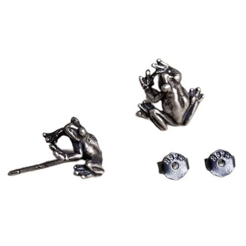 TTDGYYXW Frog Earrings Unique Punk Animal Stud Earring Frog Ear Pirecing Studs Fine Jewelry, von JPXXFM