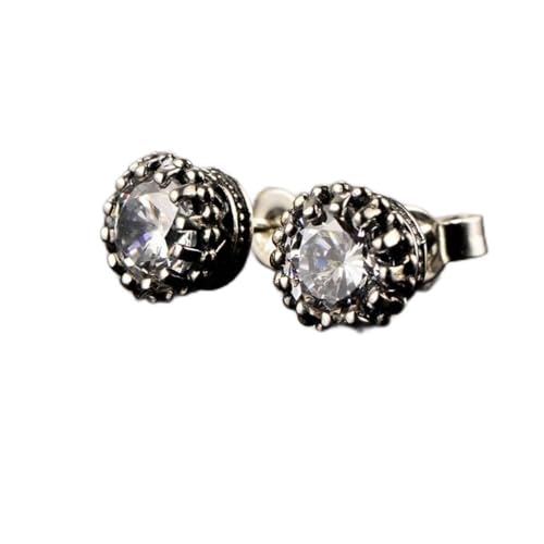 Ttdgyyxw Mode Kreativität Eingelegtes facettiertes künstliches Temperament Unisex Ohrstolf Ohrring/Künstliche Weißkristall, von JPXXFM