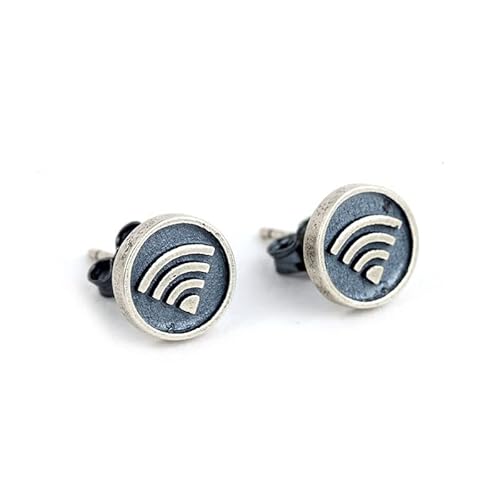 Ttdgyyxw WiFi Symbol Ohrohrohrschstene Unisex Funny Wireless Network Ohrring Piercing Schmuck, von JPXXFM