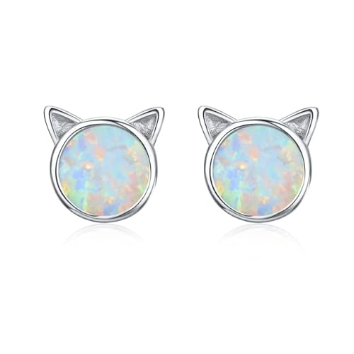 Ttdgyyxw opal bodenohrringe kat Einhorn Herzblau Opal Ohrringe für Frauen Original Schmuck-CQE538-Q, von JPXXFM