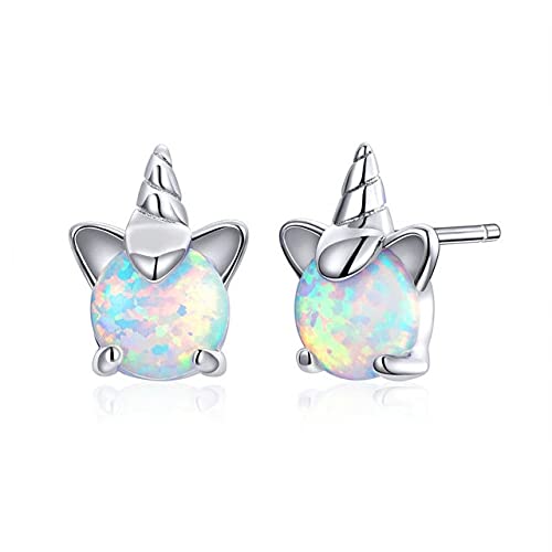 Ttdgyyxw opal bodenohrringe kat Einhorn Herzblau Opal Ohrringe für Frauen Original Schmuck-CQE737, von JPXXFM