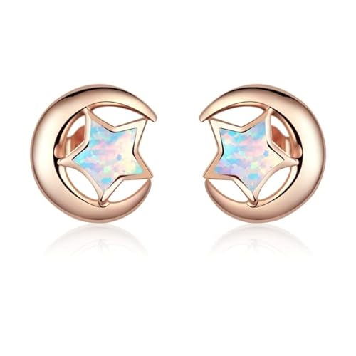 Ttdgyyxw opal bodenohrringe kat Einhorn Herzblau Opal Ohrringe für Frauen Original Schmuck-CQE816-C, von JPXXFM