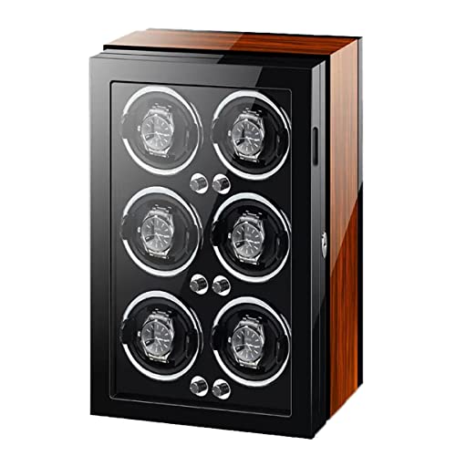 Watch Winder Box for Self-Winding 4 6 9 Watches with LED Light and Quiet Motor Display Box Wooden Piano Finish Adjustable Watch Pillows Rotator Case Watch Winder Box for Self-Winding 4 6 9 Watches with LED Light and Quiet Motor Display Box Wooden Piano Finish Adjustable Watch Pillows Rotator Case von JPXXFM