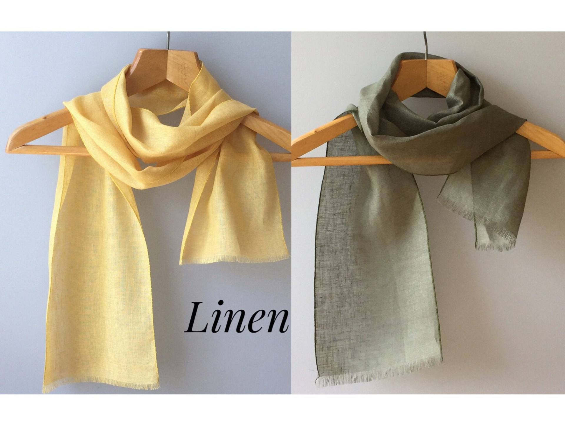Linen Schal Kleiner Leichter Natürlicher Leinenschal Linen Schal Kleiner Leichter Natürlicher Leinenschal von JPalKnits