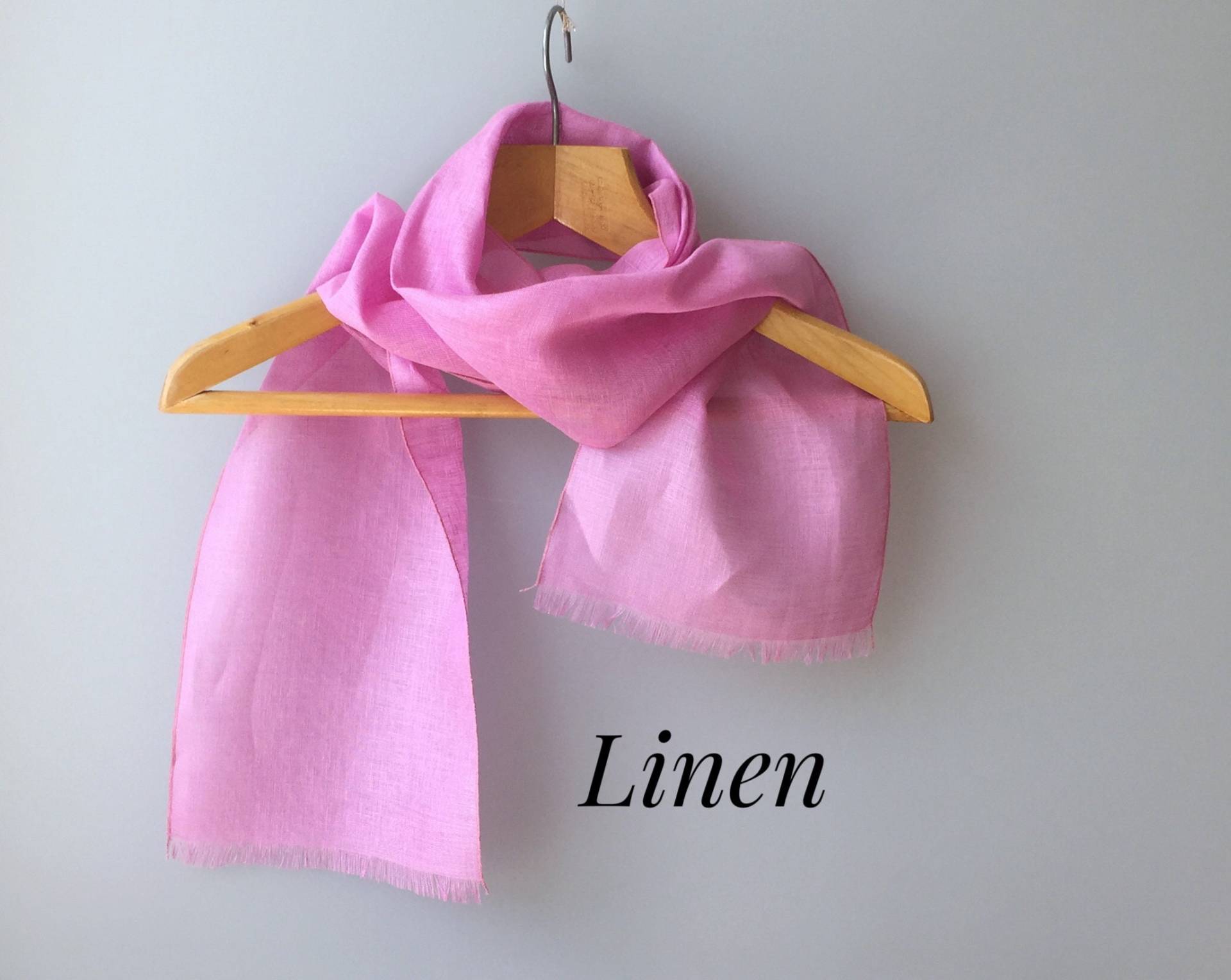 Linen Schal Leichtes Leinen Tuch Sommerschal Eco Blaues Weißes Bio von JPalKnits