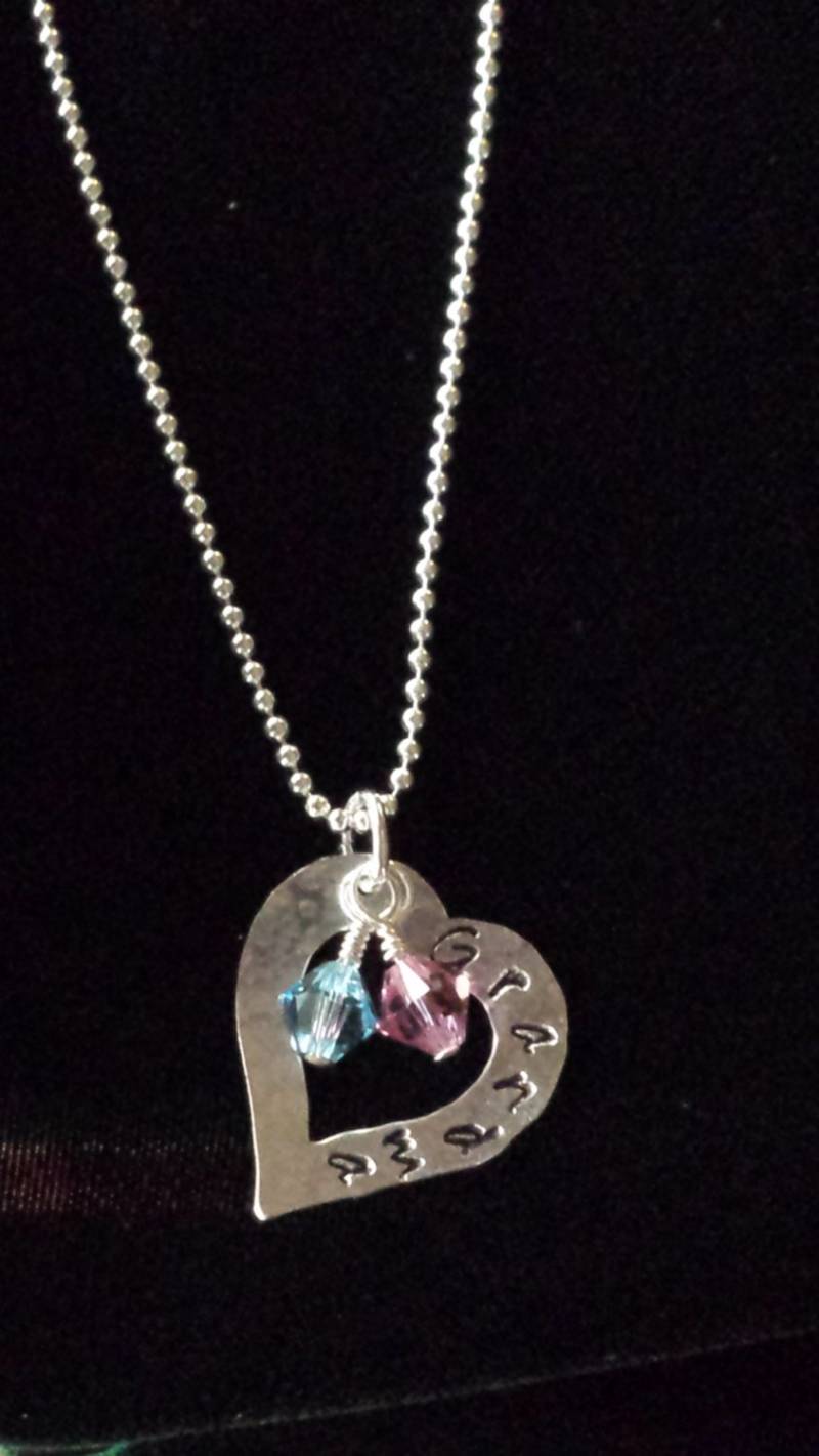Großmutter Halskette, Patin Geschenk, Enkel Halskette, Tante Mutter Mehrere Kind Halskette von JPierceJewelryDesign
