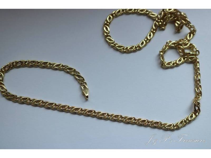 Personalisierte 14K Oder 18K Gold Charles Halskette Kette, 100% Handarbeit Personalisierte 14K Oder 18K Gold Charles Halskette Kette, 100% Handarbeit von JPsTreasure